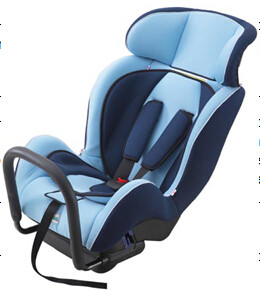 Portable Child Safety Car Seats With Adjustable Headrest / Fabric + Sponge